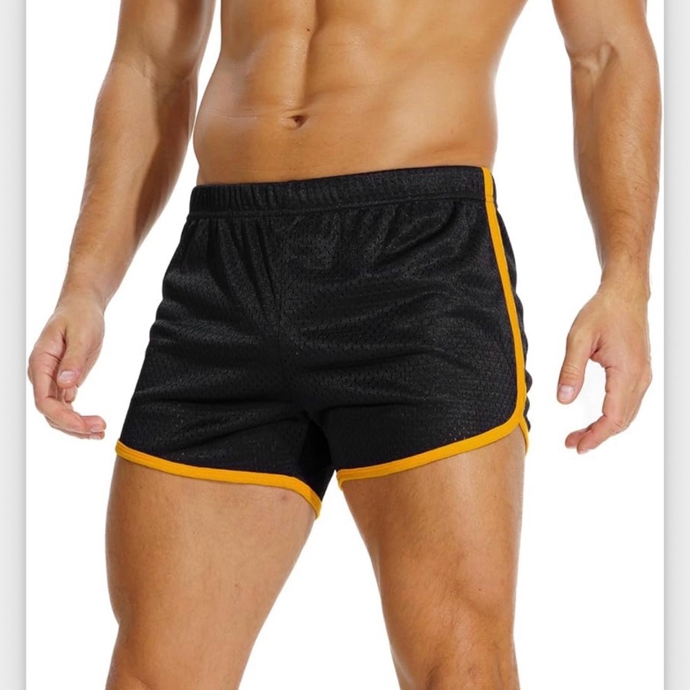 AIMPACT Mens Running Shorts Breathing Workout Gym Booty Short Shorts